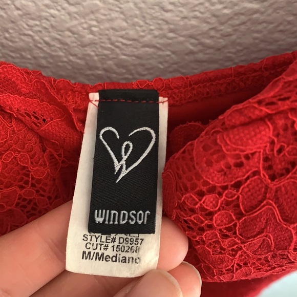 Windsor Red Lace Dress - Picture 5 of 5